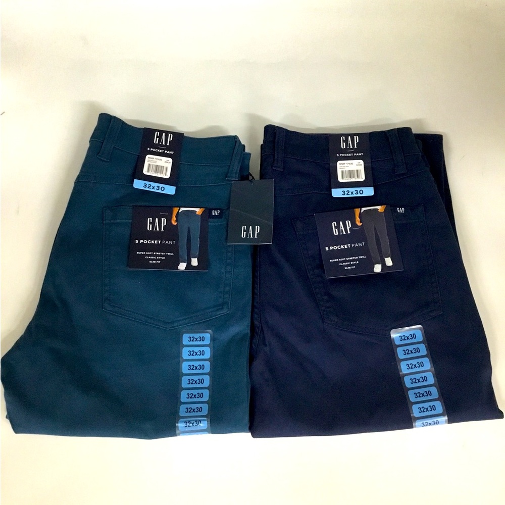 GAP Men’s 32x30 5 Pocket Pants Stretch Slim Fit